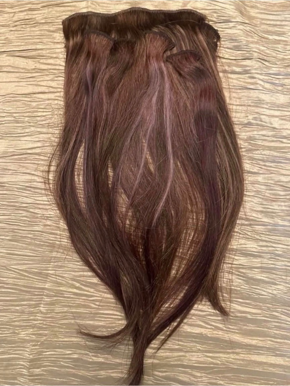 Euronext Natural Chestnut Brown Clip-In Hair Extensions - Seamless Volume